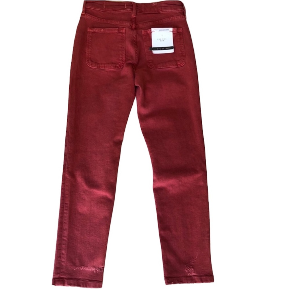 Anthropologie Jeans High Rise Distressed Slim  NWT Women’s Size 27 - Picture 4 of 12